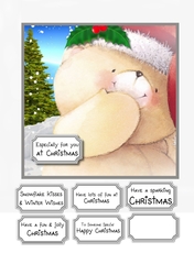 Forever Friends Christmas Bear close up