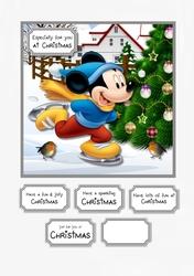Christmas Mickey Mouse skating
