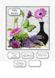Floral Card Topper