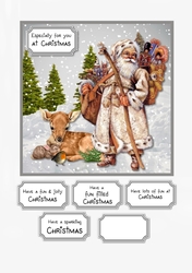 Vintage Christmas card topper