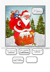 Santa in Chimney