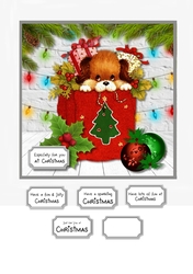 Christmas Gift Bag card topper