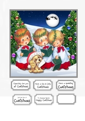 Its been a long night Christmas card topper