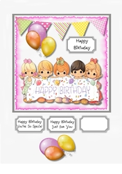 Birthday Card topper