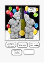 Tatty Teddy Prosecco Birthday