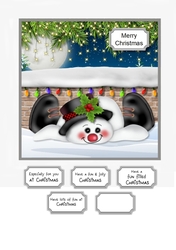 Christmas Melting Snowman