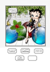 Betty Boop with Christmas Baubles