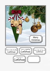 Christmas card topper