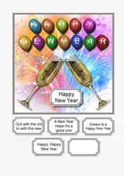 New Year Card Topper
