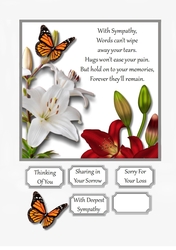 Sympathy Card Topper 