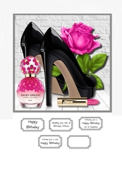Shoes and rose