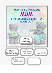 Tatty Teddy Mum Birthday or Mothers Day