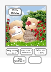Forever Friends Birthday or romantic occasion card topper