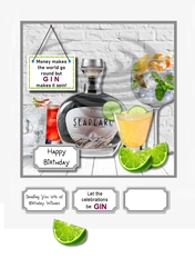 Gin themed card