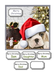 Christmas dog and mouse