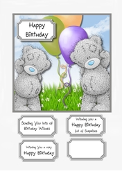 Tatty Teddy with Balloons