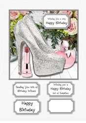 Silver Shoes and flowers