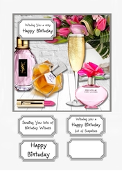 Ladies Accessories card topper