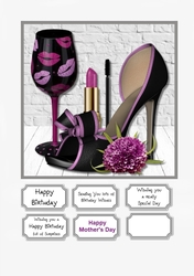 Black and Purple Accessories for Birthday or Mothers Day
