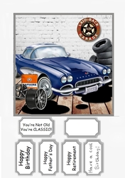 Classic, multi occasion card topper
