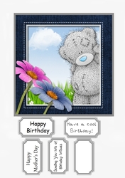 Tatty Teddy with Flowers Birthday or Mothers Day