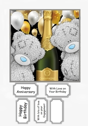Tatty Teddy multi occasion card topper