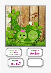 Hope you will be HAP PEA in your new POD for new home or Birthday