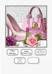 Pink and Lilac Accessories for female Birthday or Mothers Day