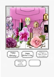 Accessories in Pink and Lilac for Birthday or Mothers Day