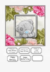 Tatty Teddy Floral Birthday or Mothers Day