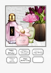 Flowers and Perfume for Birthday or Mothers Day