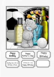 Tatty Teddy Male Birthday or Fathers Day