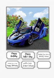 Sports car Birthday or Fathers Day