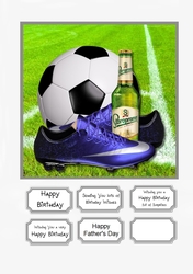 Football Mad for Birthday or Fathers Day