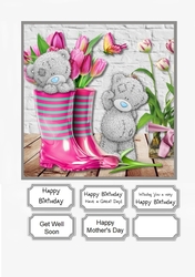 Tatty Teddy with Tulips for Various occasions