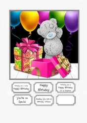 Tatty Teddy with Gifts and Balloons