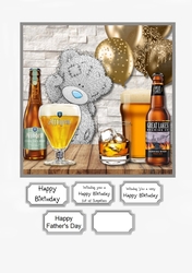 Tatty Teddy with Beers for Birthday or Fathers Day
