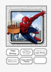 Spiderman with Cake