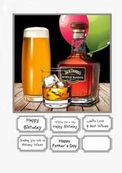 Happy Hour for Male Birthday or Fathers Day