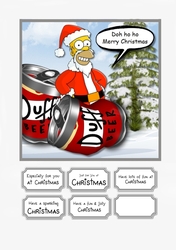 Doh Ho Ho Homer Merry Christmas