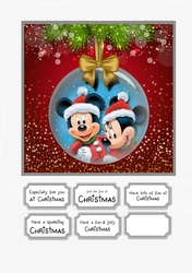 Mickey and Minnie Christmas Bauble