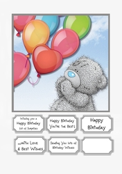 Tatty Teddy with Balloons