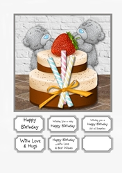 Tatty Teddy with Cake