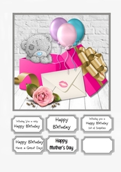 Tatty Teddy with Gifts for Birthday or Mothers Day