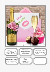 Ladies Birthday Card Topper