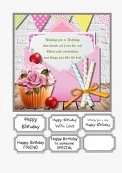 Birthday Celebrations card topper