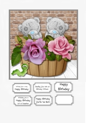 Tatty Teddy Flower Pot