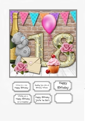 Tatty Teddy 18th Birthday Female