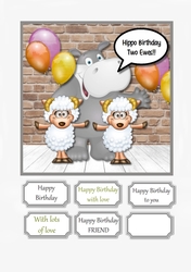 Hippo Birthday Two Ewes