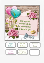 Floral Card Topper